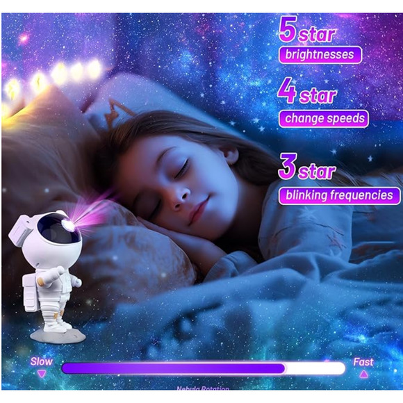 Astronaut Galaxy Projector Night Light Projector with Timer and Remote-Medium - Picture 4 of 7